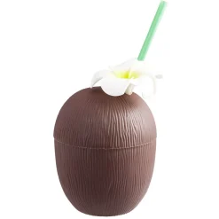 Gifi Gourde avec paille forme Noix de coco 700 ml