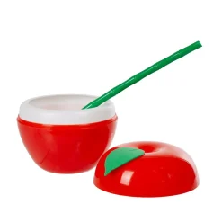 Gifi Gourde plastique et paille pomme
