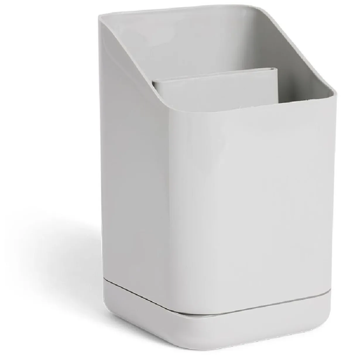 Gifi Égoutoir à couverts et ustensiles plastique gris - 11x11xH17cm
