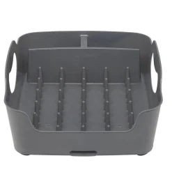 Gifi Égouttoir à vaisselle 3 compartiments gris foncé Sale