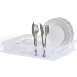 Gifi Égouttoir à vaisselle en plastique transparent