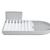 Gifi Égouttoir avec plateau picots et bac à couverts amovible gris et blanc Outlet