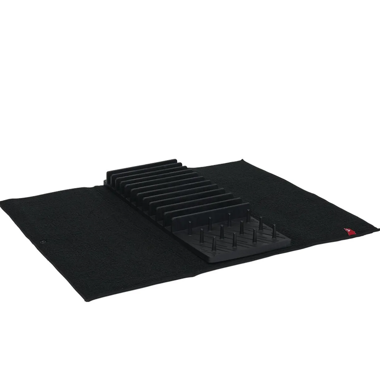 Gifi Égouttoir avec tapis pliable noir 11 rangées 12 picots Sale
