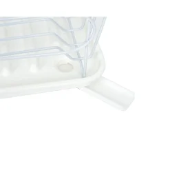 Gifi Égouttoir blanc avec bac de récupération et gouttière d'écoulement Discount