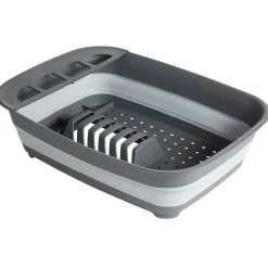 Gifi Égouttoir rétractable plastique gris 45x32,5xH5,5/12cm Discount