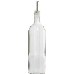 Gifi Huilier en verre avec bouchon inox