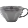 Gifi Jumbo en faïence côtelée 55 cl uni gris