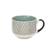 Gifi Jumbo en porcelaine motif graphique noir blanc 47 cl