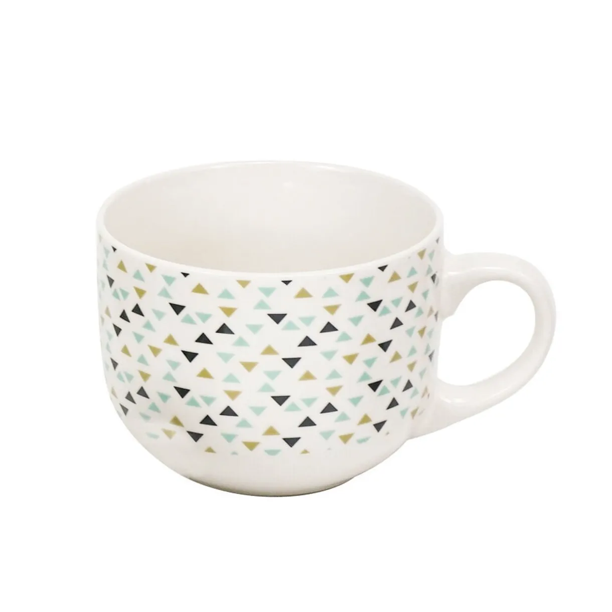 Gifi Jumbo en porcelaine motif triangle multicolore 47 cl