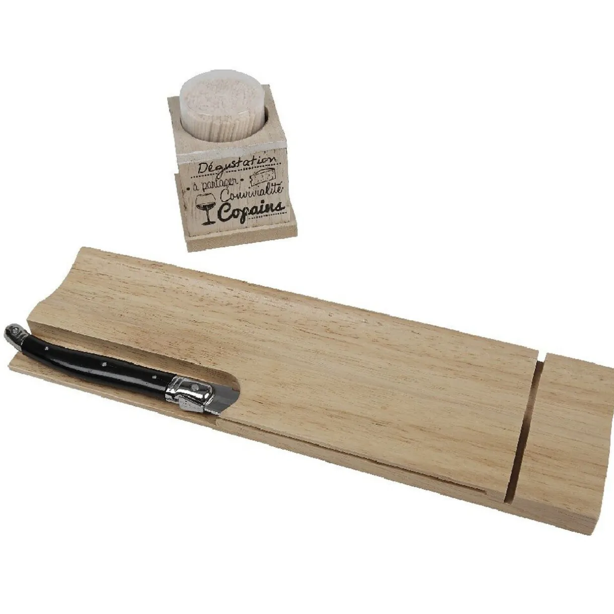 Gifi Kit à apéritif en bois
