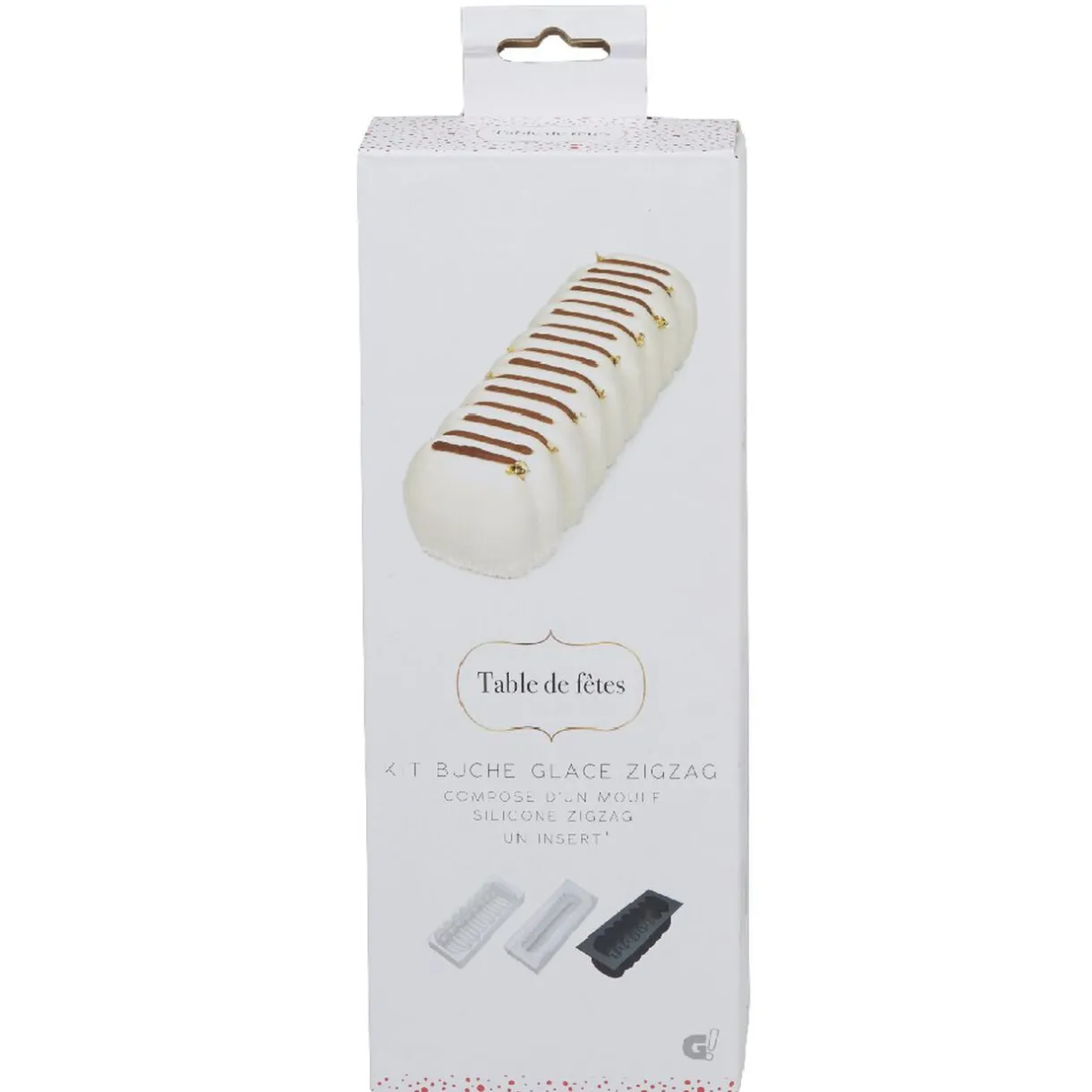 Gifi Kit bûche de Noël glacée à zigzag New