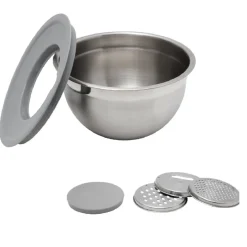 Gifi Kit bol mixeur avec accessoires de découpe inox