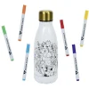 Gifi Kit gourde isotherme 350mL à colorier avec 6 marqueurs Best