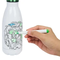 Gifi Kit gourde isotherme 350mL à colorier avec 6 marqueurs Best