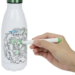 Gifi Kit gourde isotherme 350mL à colorier avec 6 marqueurs Best