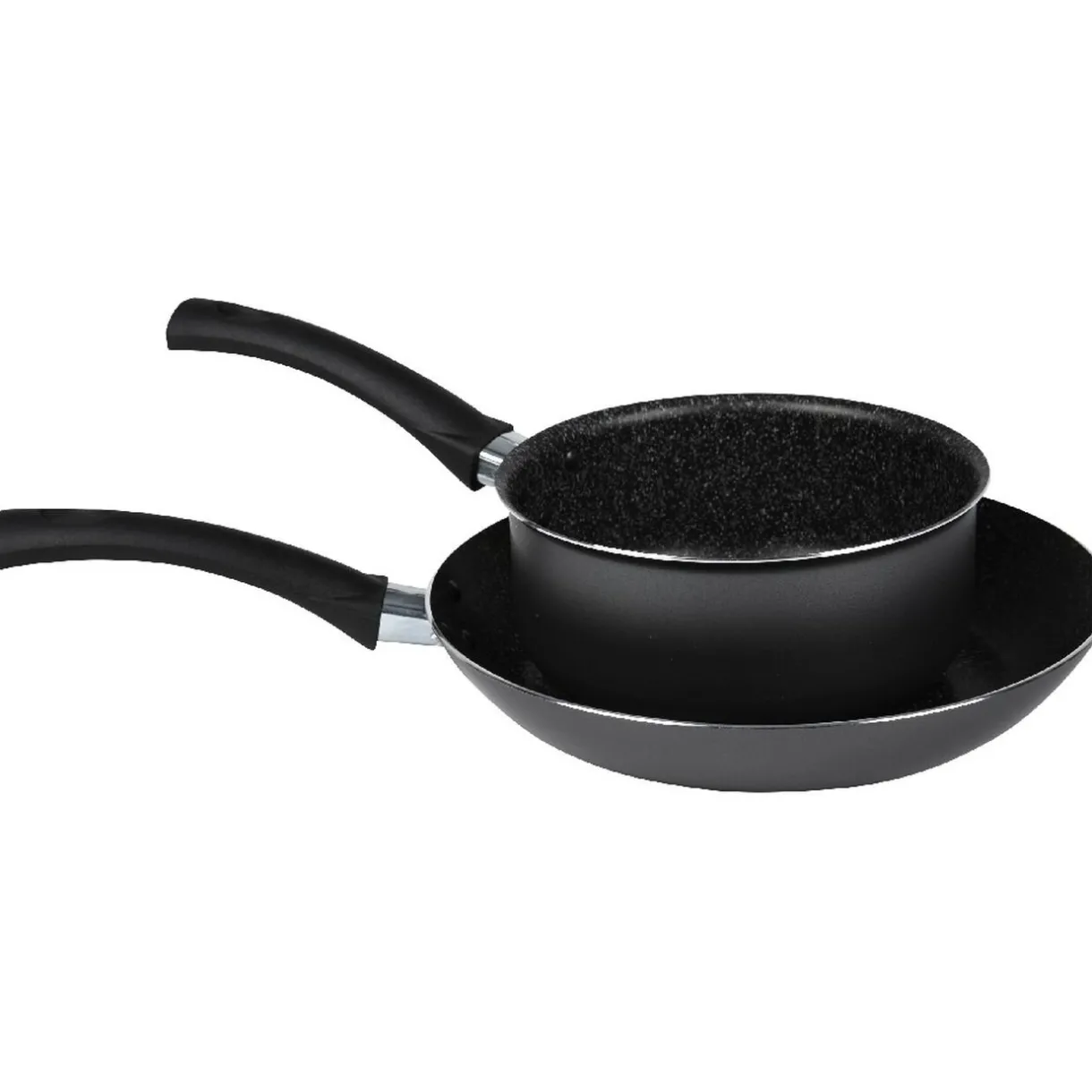 Gifi Lot 1 poêle + 1 casserole aluminium effet pierre Hot