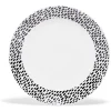 Gifi Lot de 4 assiettes à dessert rondes porcelaine Ø19 cm