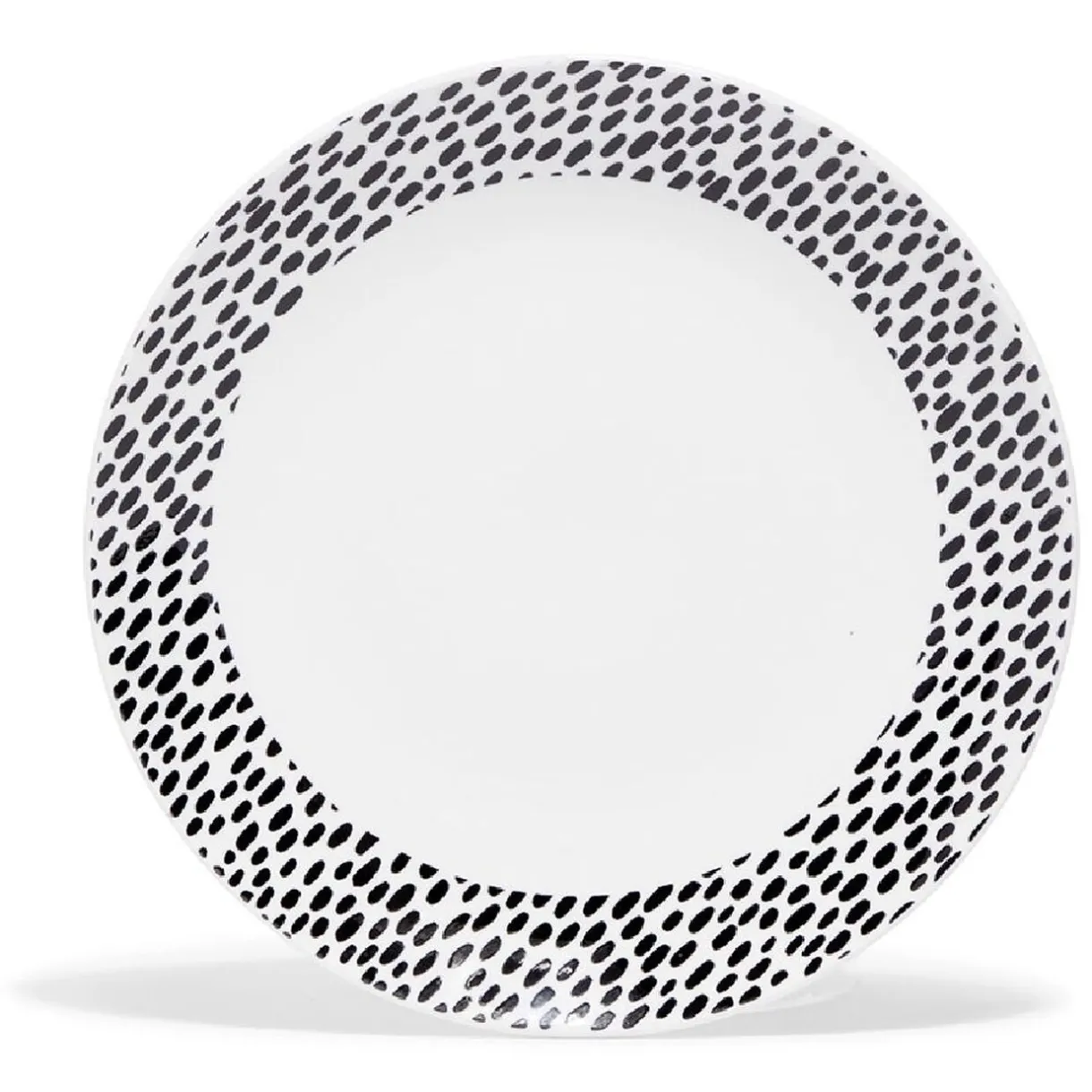 Gifi Lot de 4 assiettes à dessert rondes porcelaine Ø19 cm