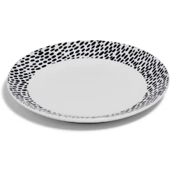 Gifi Lot de 4 assiettes à dessert rondes porcelaine Ø19 cm