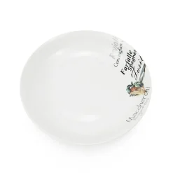 Gifi Lot de 4 assiettes à pâtes en porcelaine