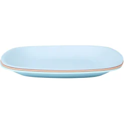Gifi Lot de 3 assiettes colorées en plastique rigide