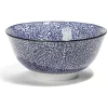 Gifi Lot de 4 coupelles 300ml porcelaine Ø15cm bleu et blanc