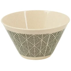 Gifi Lot de 4 coupelles motif géométrique noir et beige Online