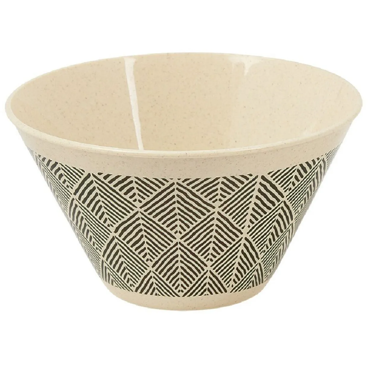 Gifi Lot de 4 coupelles motif géométrique noir et beige Online