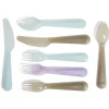Gifi Lot de 12 couverts pour enfant plastique coloré
