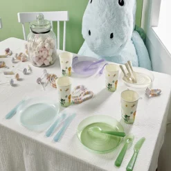 Gifi Lot de 12 couverts pour enfant plastique coloré