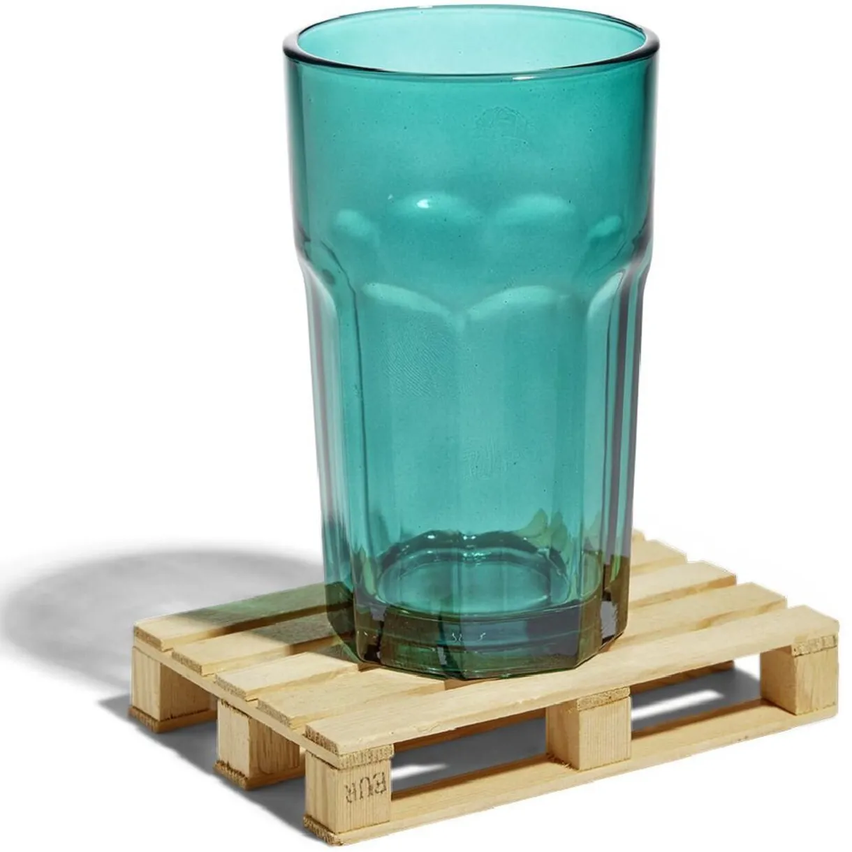 Gifi Lot de 4 dessous de verre en bois style palette 12x8xH2cm Outlet