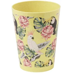 Gifi Lot de 4 gobelets décor oiseau et feuille 60 cl Clearance