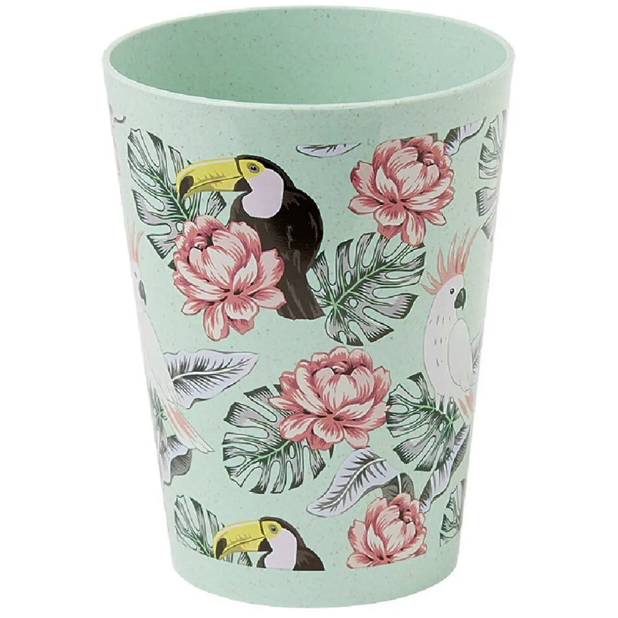 Gifi Lot de 4 gobelets décor oiseau et feuille 60 cl Clearance