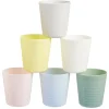 Gifi Lot de 6 gobelets en plastique réutilisable 230 ml