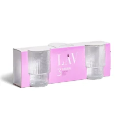 Gifi Lot de 3 gobelets en verre empilables 32,5cl Discount