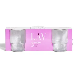 Gifi Lot de 3 gobelets en verre empilables 32,5cl Discount