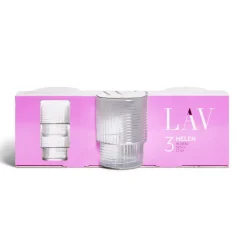 Gifi Lot de 3 gobelets en verre empilables 32,5cl Discount