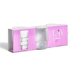 Gifi Lot de 3 gobelets en verre empilables 32,5cl Discount