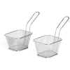 Gifi Lot de 2 paniers à frites inox argenté 19,5x17,5x8,5cm Clearance