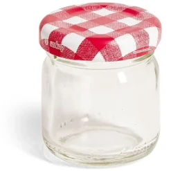 Gifi Lot de 6 pots à confiture acier et verre Ø4,5xH4,6cm Discount