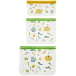 Gifi Lot de 3 sacs alimentaires en plastique - 3 modèles Online