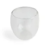 Gifi Lot de 2 tasses double paroi verre transparent 250ml Outlet