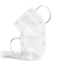 Gifi Lot de 2 tasses double paroi 80ml