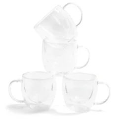 Gifi Lot de 2 tasses double paroi 80ml