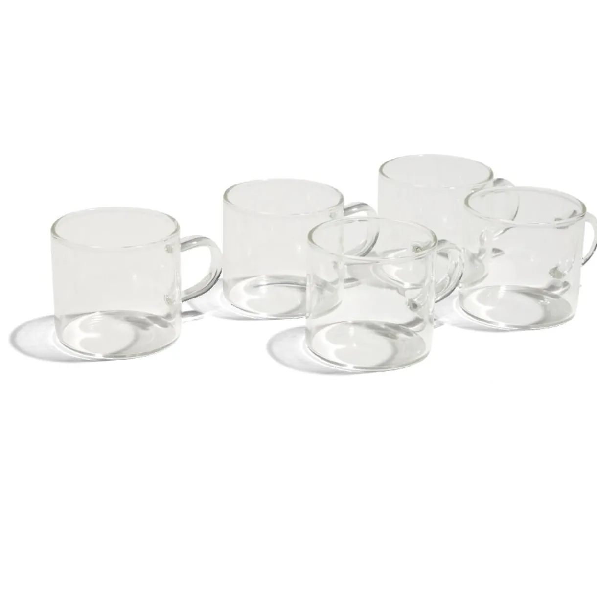 Gifi Lot de 4 tasses en verre transparent 10cl