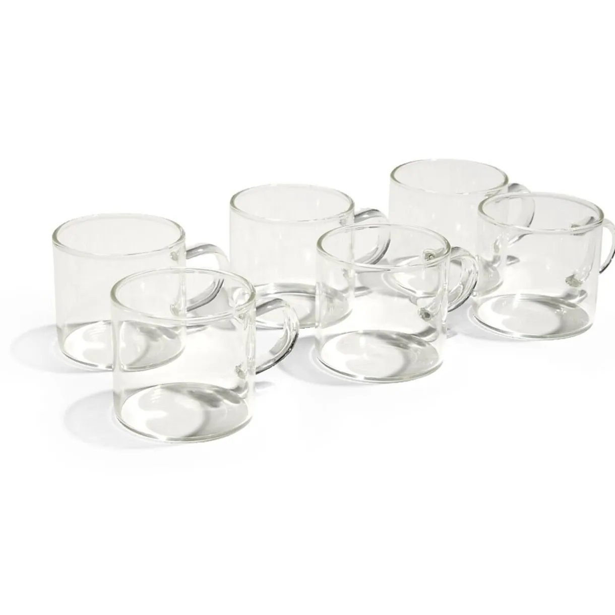 Gifi Lot de 4 tasses en verre transparent 10cl