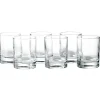 Gifi Lot de 6 verres à shooter en verre 6,5cl H6cm Outlet