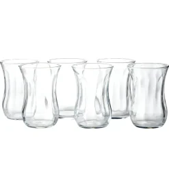 Gifi Lot de 6 verres à thé en verre 11,5cl H8,3cm Best