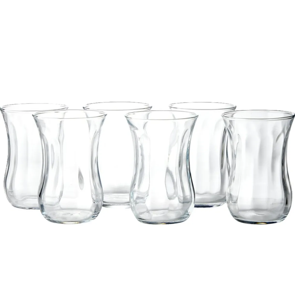 Gifi Lot de 6 verres à thé en verre 11,5cl H8,3cm Best