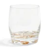 Gifi Lot de 3 verres 29cl en verre transparent fond coloré rose/violet/orange